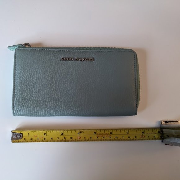 Adolfo Dominguez Turquoise Seafoam Wallet - Picture 5 of 5